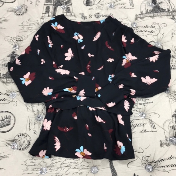 Halogen Faux Wrap Blouse - Picture 4 of 9